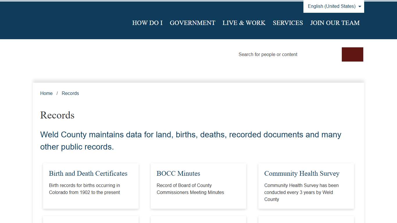 Records – Weld County